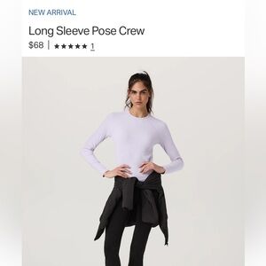 Long Sleeve Pose Crew